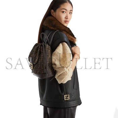 FENDI BROWN FF JACQUARD FABRIC BACKPACK 8BZ057AVQCF1GL7 (26*23*12cm) FENDI BROWN FF JACQUARD FABRIC BACKPACK 8BZ057AVQCF1GL7 (26*23*12cm)